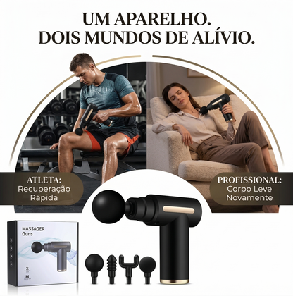 Pistola de Massagem Profissional PowerGrip