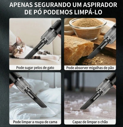 Aspirador Portátil 2 em 1: Sopra e Suga