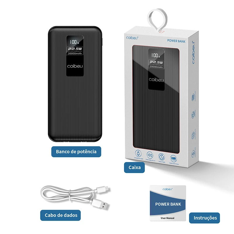 Power Bank 20.000mAh Ultra Rápido
