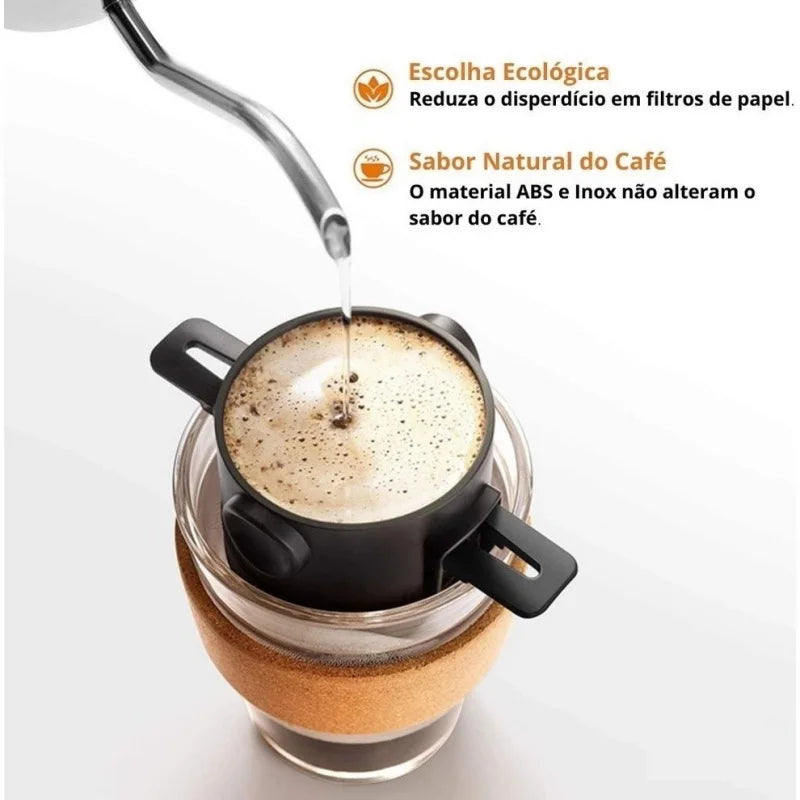 Filtro de Café Inteligente: Portátil e Reutilizável